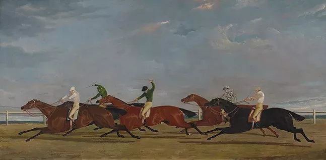 John Frederick Herring Sr. (English, 1795 - 1865), The Final Lengths of the Race for the Doncaster Gold Cup - IMAGE: VIRGINIA MUSEUM OF FINE ARTS