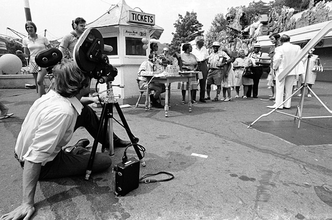 Behind the scenes for George Romero's 1973 film The Amusement Park. - PHOTO: ROMERO LIVES!