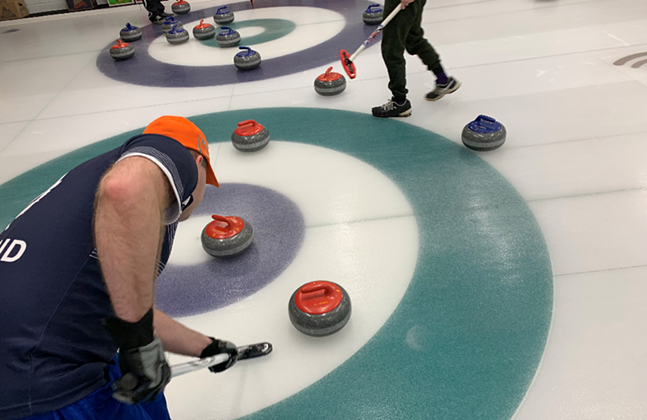 Sliders Curling will offer an accessible version of the winter game played here by Pittsburgh Curling Club. - PHOTO: PITTSBURGH CURLING CLUB