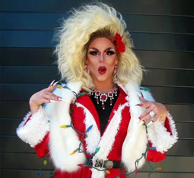 Mrs. Rachel Claus, playing herself, begins the show with a monologue as Santa’s wife. - CITY THEATRE