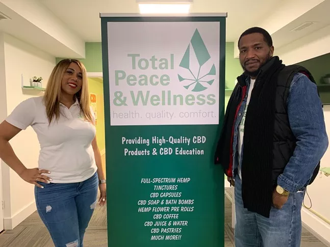 Rhonda Broadway (left) and Carlos Smith (right) owners of Total Peace & Wellness - PHOTO: RHONDA BROADWAY