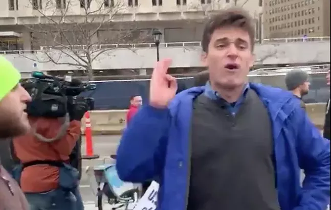 SCREENCAP FROM A VIDEO POSTED TO TWITTER BY @MIKEELK