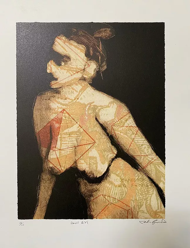 Artwork by John Lysak, to be included in AIR's online auction on Instagram - IMAGE COURTESY OF ARTISTS IMAGE RESOURCE