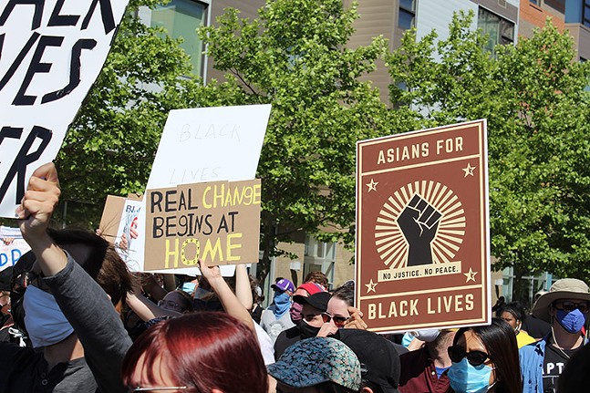 PHOTOS: 15 signs that caught our eye during the protest in East Liberty (11)