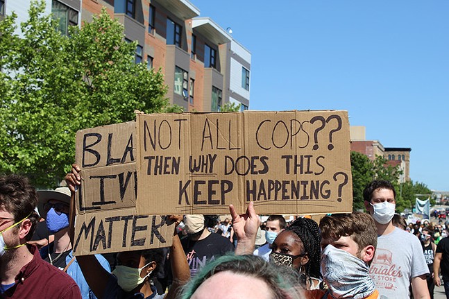 PHOTOS: 15 signs that caught our eye during the protest in East Liberty (9)