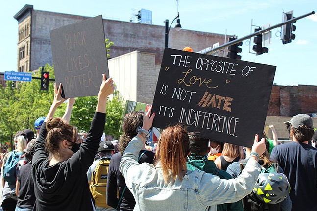 PHOTOS: 15 signs that caught our eye during the protest in East Liberty (14)