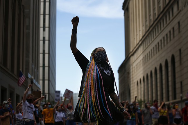 Photos: Police brutality and environmental racism protest march in Downtown Pittsburgh (11)