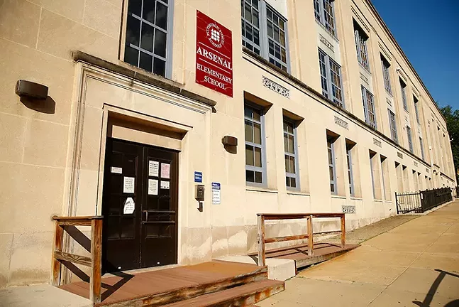 Arsenal Elementary School, part of Pittsburgh Public Schools, in Lawrenceville - CP PHOTO: JARED WICKERHAM