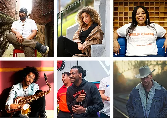 Top left to right: Bilal Abbey, Sierra Sellers, INEZ. Bottom left to right: Feralcat, Lyn Starr, Jon Bindley - PHOTOS: (TOP) JARED WICKERHAM. (BOTTOM, LEFT TO RIGHT) NICOLETTE KALAFATIS, MIKE SCHWARZ, ALISON CAMUT