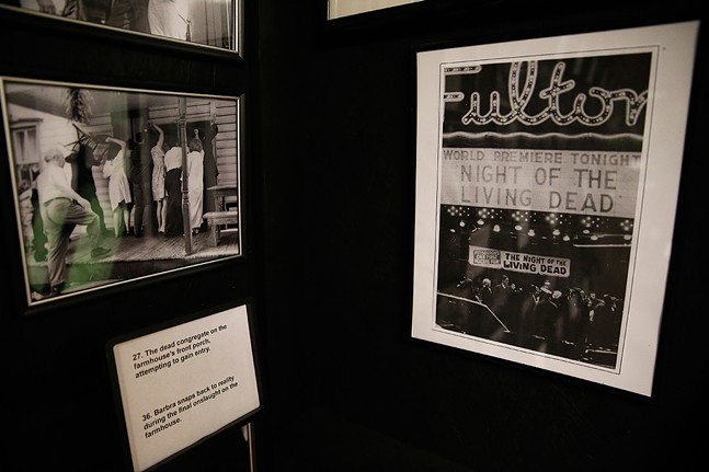 Photo from the Night of Living Dead premiere at Fulton Theater, on display at the Living Dead Museum in Evans City - CP PHOTO: JARED WICKERHAM