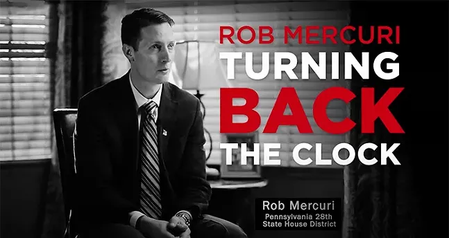 Screenshot of a television ad attacking candidate Rob Mercuri (R-Pine) for his support of discrimination against gay people. - SCREENSHOT TAKEN FROM YOUTUBE