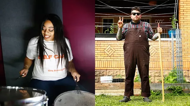 INEZ (left) and The Homeless Gospel Choir (right) are part of Yinz Citizen, a virtual concert raising money for local nonprofit 412 Food Rescue - CP PHOTOS: JARED WICKERHAM
