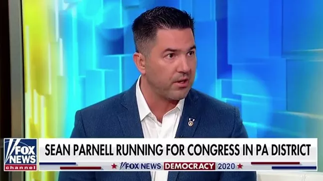 A screencap from Sean Parnell's appearance on FOX News, included as part of a campaign video on seanforcongress.co
