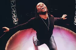 Billy Porter photographed in 2005 at City Theatre, in Pittsburgh, in rehearsal for his one-man show Ghetto Superstar - PHOTO BY HEATHER MULL