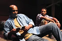 Jomo Ray (left) and Maurice Redwood in Lower Ninth, at Caravan Theatre - PHOTO COURTESY OF TERRY DANA JACHIMIAK II