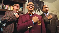 From left to right: Jeff Howell, Tru Verret-Fleming and Jason Shavers in The REP’s Choir Boy - PHOTO COURTESY OF JEFF SWENSEN