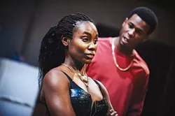 Joneice Abbot-Pratt and J. Alphonse Nicholson in Sunset Baby, at City Theatre - PHOTO COURTESY OF KRISTI JAN HOOVER