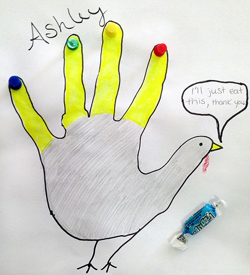 Gobble Gobble: Pittsburgh City Paper staffers draw hand turkeys (6)