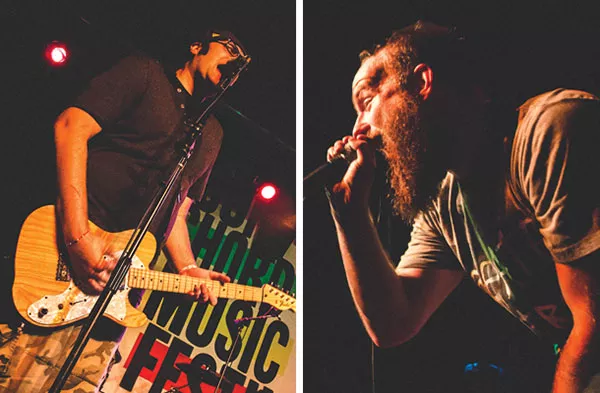 The SpacePimps (left) and the Wonder Years at last year’s Four Chord festival - PHOTO COURTESY OF EMILY KOVACIC