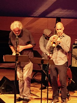 Tim Berne (saxophone), Ralph Alessi (trumpet) and John Hebert (bass) - MIKE SHANLEY