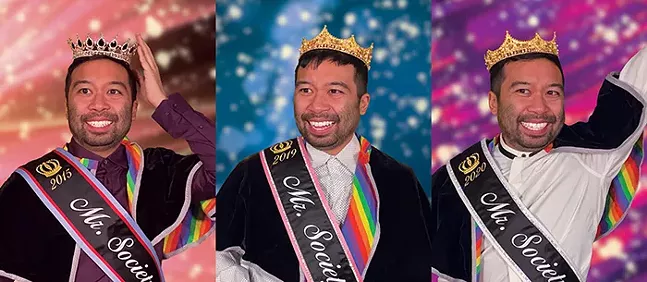 “Mr. Society of 23” pageant portraits by Jeffrey Augustine Songco, part of Society of 23's Trophy Game Room - PHOTO: JEFFREY AUGUSTINE SONGCO