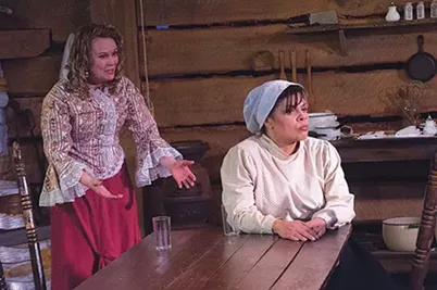 Tami Dixon (left) and Chrystal Bates in "Miss Julie, Clarissa and John" - PHOTO COURTESY OF GAIL L. MANKER