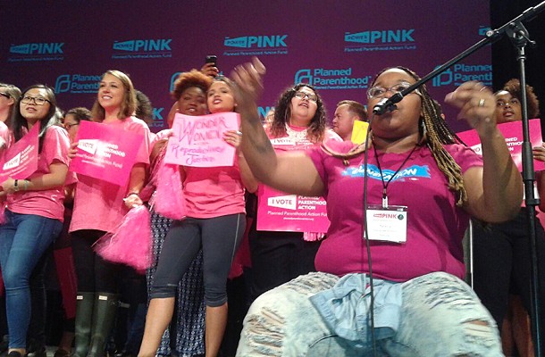 Washington, D.C.-based musicians BOOMscat performed at the "Power of Pink" Planned Parenthood Action Fund rally on Saturday morning in Pittsburgh. - PHOTO BY ASHLEY MURRAY
