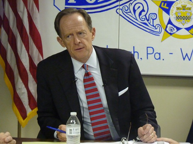 U.S. Senator Pat Toomey attacked by left and right in final week before election