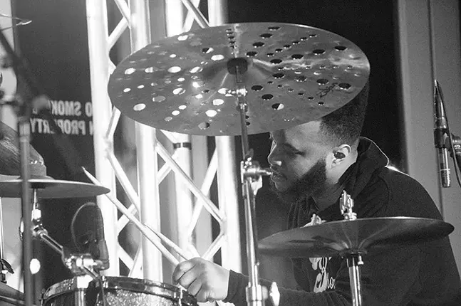 Corey Fonville of Butcher Brown at the August Wilson African American Cultural Center in 2019 - PHOTO: MIKE CANTON
