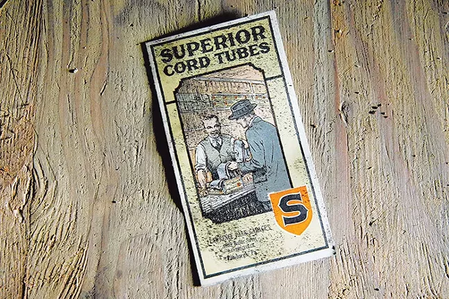 An old advertisement from Lawrence Park Garage, - one of the original owners, found inside of Lawrence Hall - CP PHOTO: JARED WICKERHAM