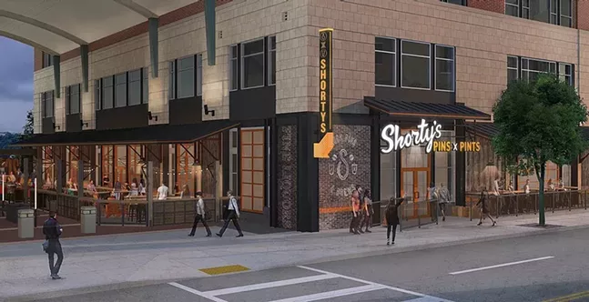 Shorty’s Pins x Pints concept art - COURTESY OF SHELTON BUILDING ASSOCIATES