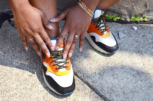 Mia Marshall and her Air Max from Nike - CP PHOTO: TERENEH IDIA