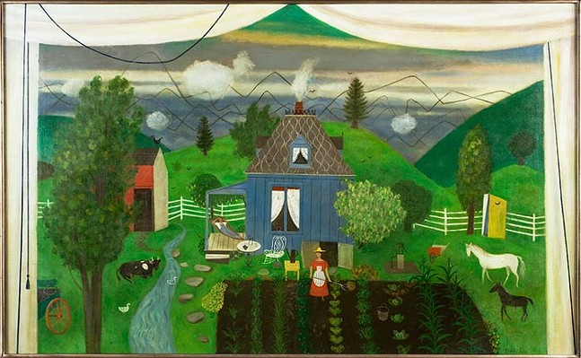 “The View, Woodstock” by Doris Lee, part of Simple Pleasures: The Art of Doris Lee at The Westmoreland - PHOTO: COURTESY OF THE THE WESTMORELAND MUSEUM OF AMERICAN ART