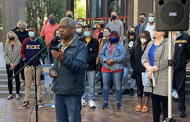 Advocates and elected officials call on UPMC to raise wages and improve community outreach