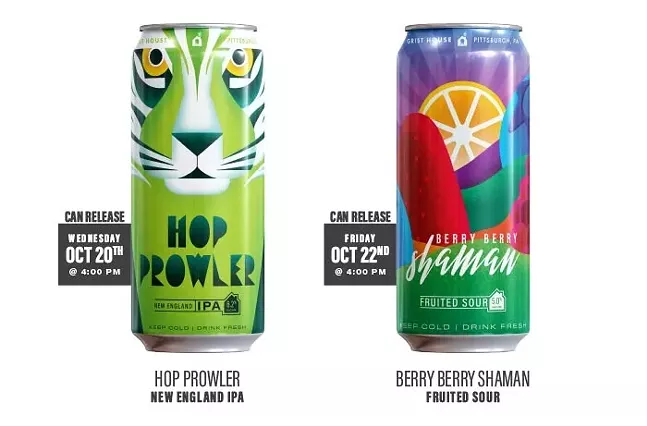 Hop Prowler and Berry Berry Shaman by Grist House Craft Brewery - IMAGE COURTESY OF GRIST HOUSE CRAFT BREWERY