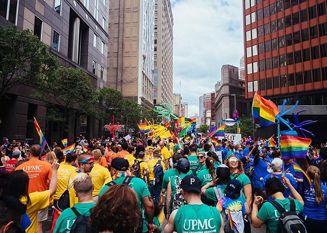 Liberty Avenue during Delta’s Pittsburgh Pride Equality March in 2019 - CP PHOTO: JARED MURPHY