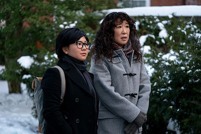Sandra Oh (right) in The Chair - PHOTO: COURTESY OF NETFLIX