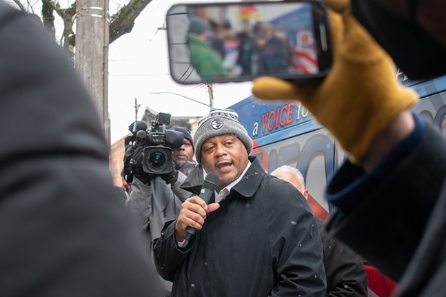 PHOTOS: Mayor Gainey joins Coffee Tree employees in union rally (9)
