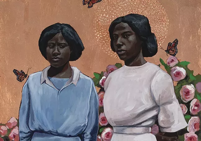 “Two Roses” by Stephen Towns, part of Declaration & Resistance at Westmoreland Museum of American Art - PHOTO: COURTESY OF WESTMORELAND MUSEUM OF AMERICAN ART