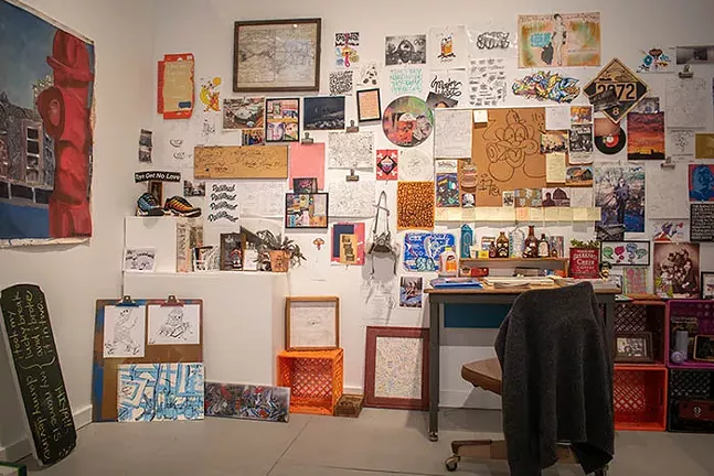 The art of Danny Devine in Simply Devine: A Retrospective of Danny Devine at 820 Liberty Avenue - CP PHOTO: PAM SMITH
