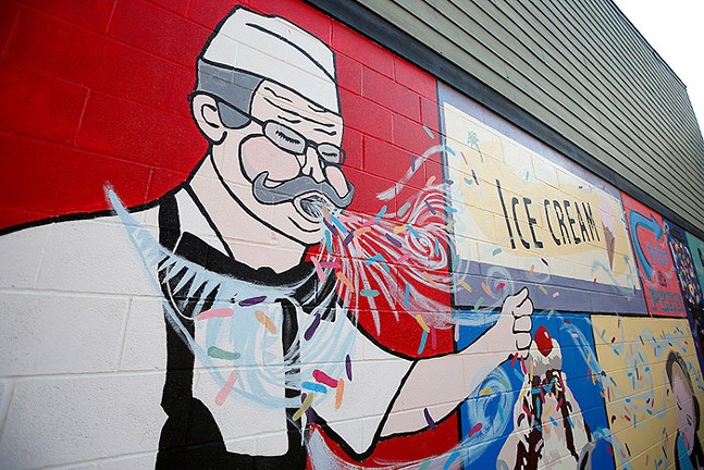 Klavon's Ice Cream Parlor in Pittsburgh's Strip District - CP PHOTO: JARED WICKERHAM
