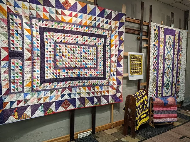 Quilts by Ada S. Cyrus at the Pittsburgh Center for Creative Reuse - PHOTO: COURTESY OF PITTSBURGH CENTER FOR CREATIVE REUSE
