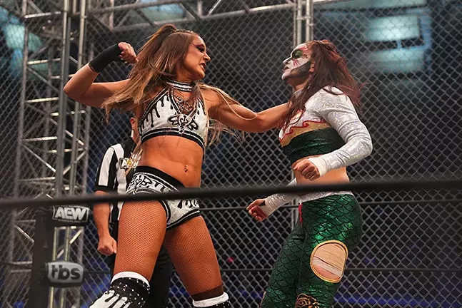 Dr. Britt Baker, D.M.D. and Thunder Rosa - PHOTO: COURTESY OF ALL ELITE WRESTLING