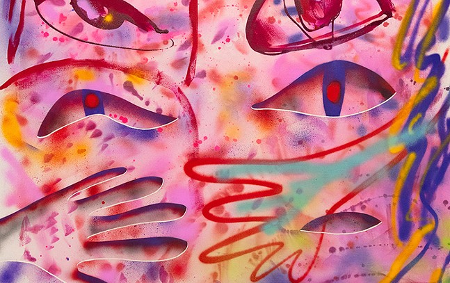 Natalie Westbrook’s “"Faces (purple and pink)” from FACES