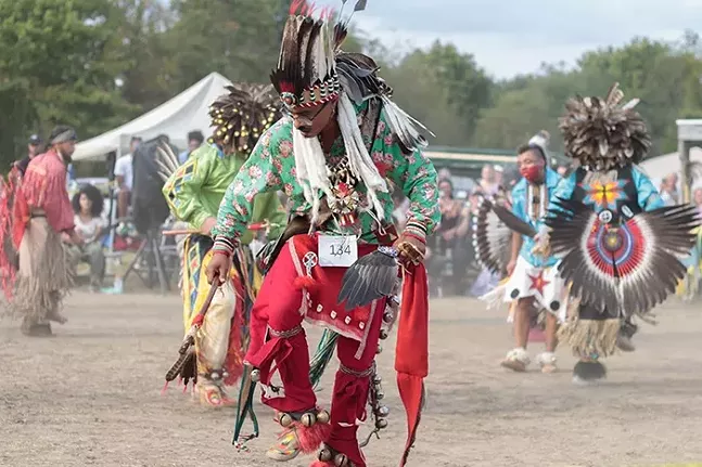 Celebrate Native American culture at pow wow, featuring dance, music, and more