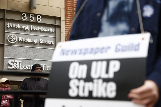 PHOTOS: Post-Gazette journalists strike; promise to publish "strike publication"