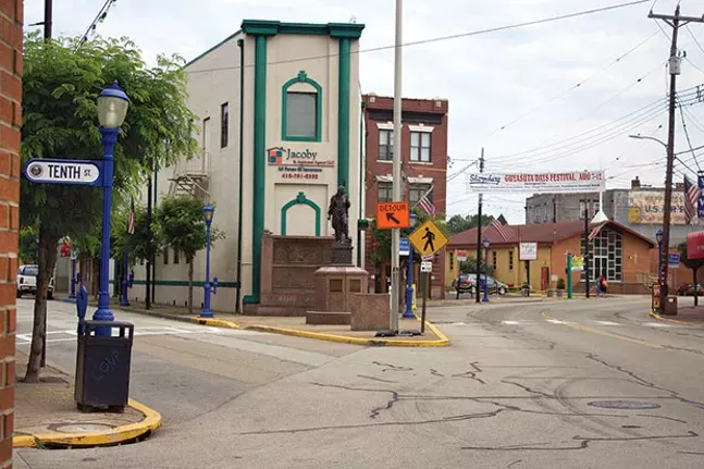 Town leaders hope a trail extension will bring shoppers and businesses into downtown Sharpsburg. - CP PHOTO BY KRISTA JOHNSON