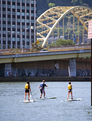 Standup paddleboarding is growing more popular on Pittsburgh’s rivers