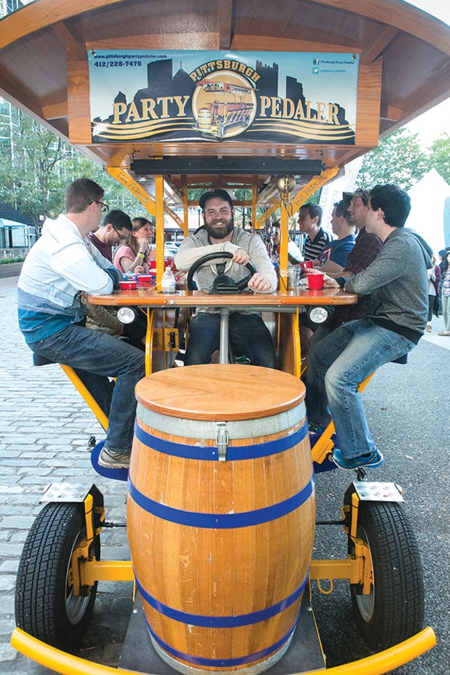 Pittsburgh Party Pedaler, winner of Best Beer-Related Tour - CP PHOTO BY JOHN COLOMBO