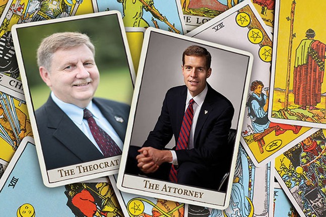 State Rep. Rick Saccone (left) and former U.S. Attorney Conor Lamb (right) will face off in a March special election for a U.S. House seat.